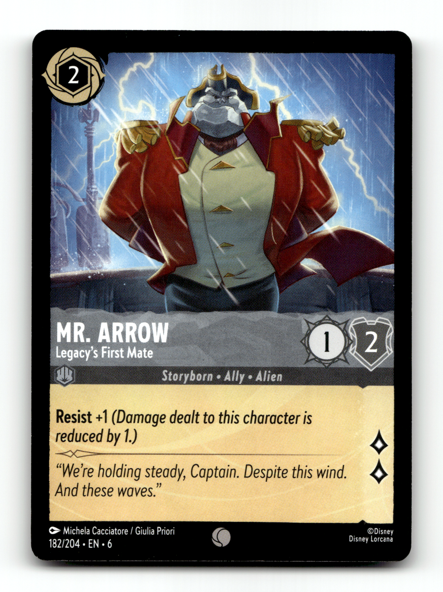 Mr. Arrow - Legacy's First Mate