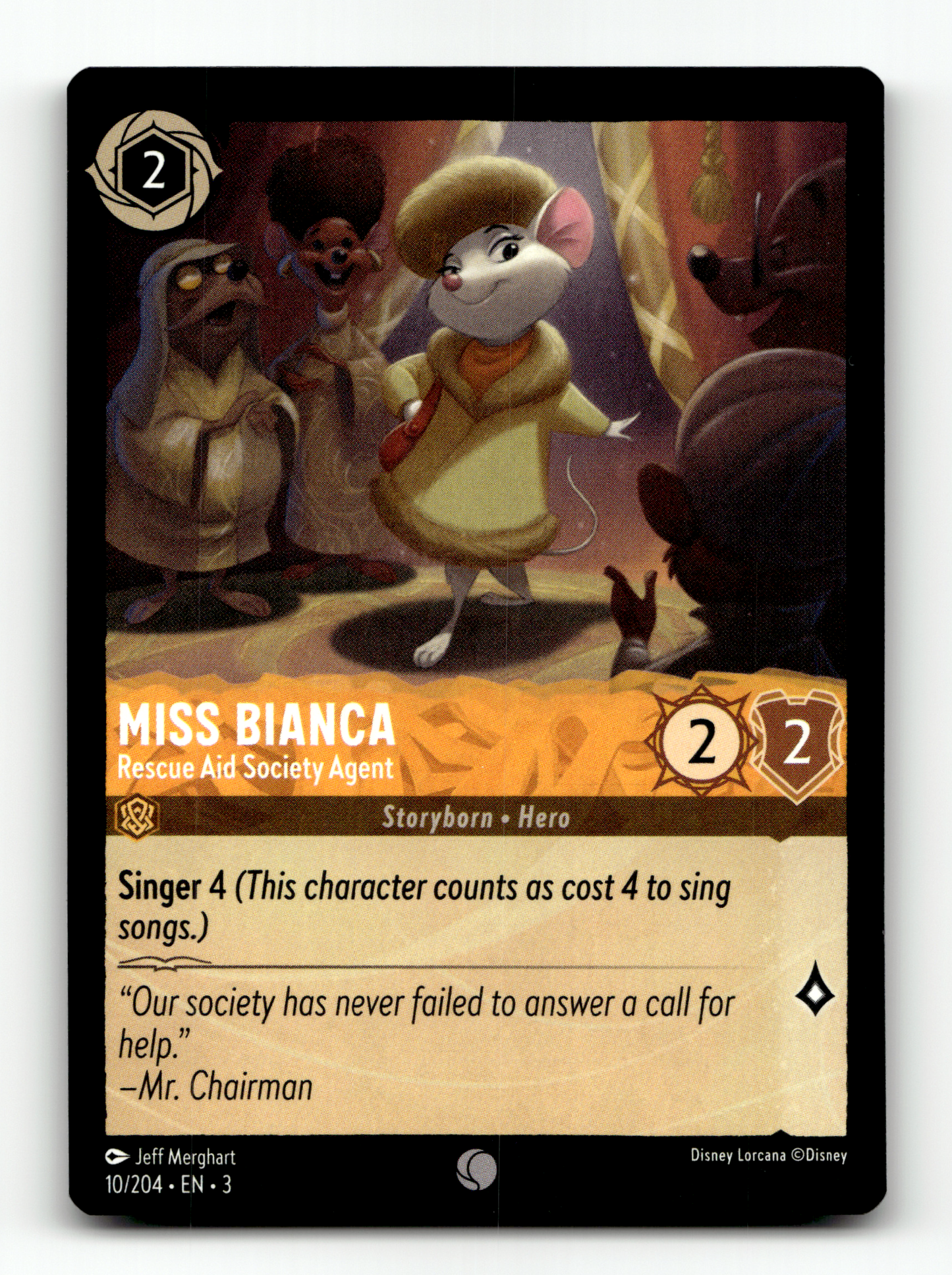 Miss Bianca - Rescue Aid Society Agent