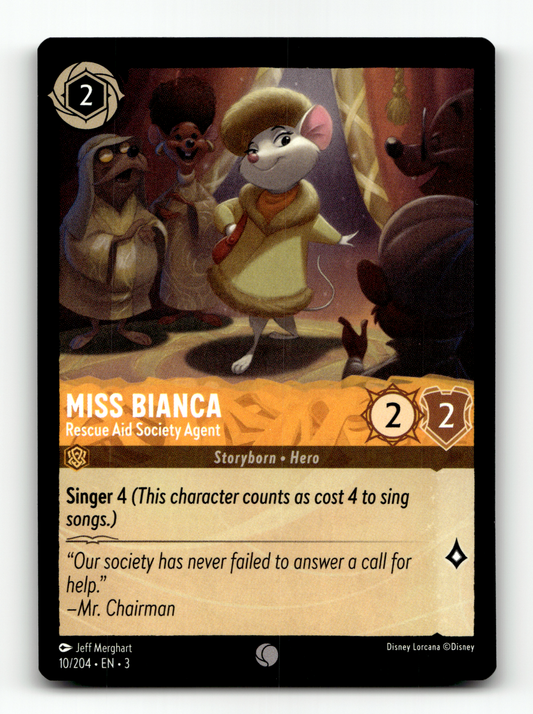 Miss Bianca - Rescue Aid Society Agent