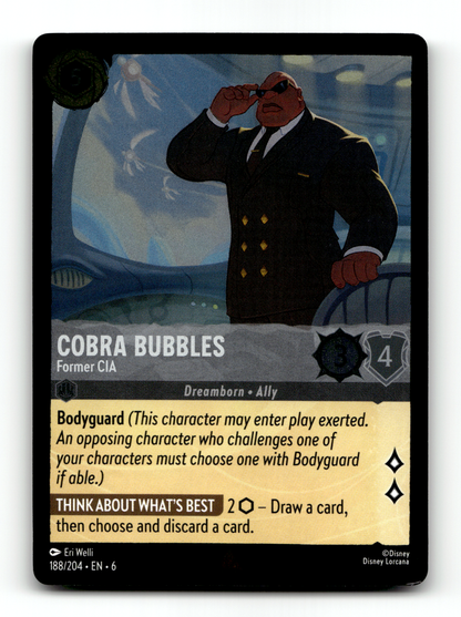 Cobra Bubbles - Former CIA