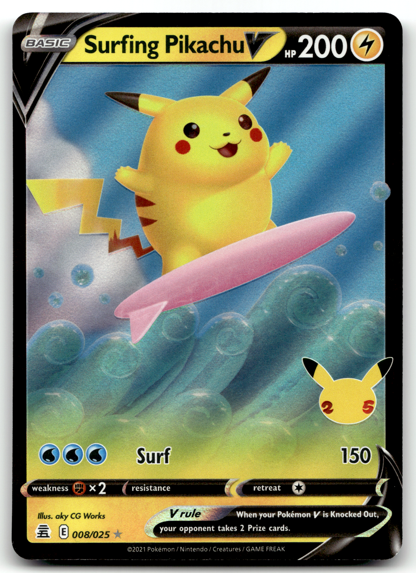 Surfing Pikachu V