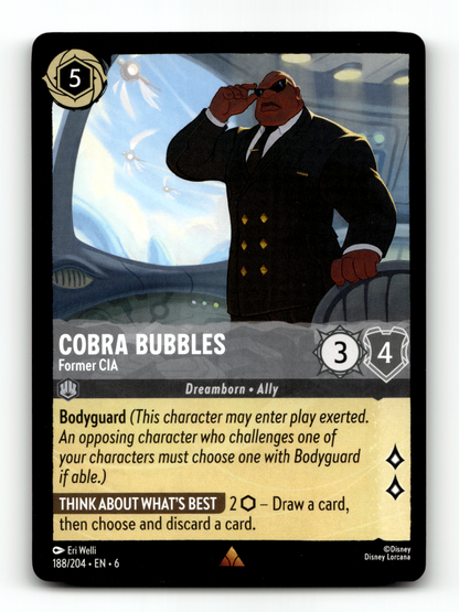 Cobra Bubbles - Former CIA