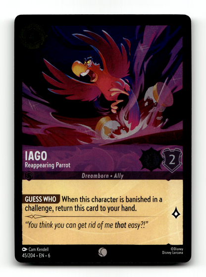 Iago - Reappering Parrot