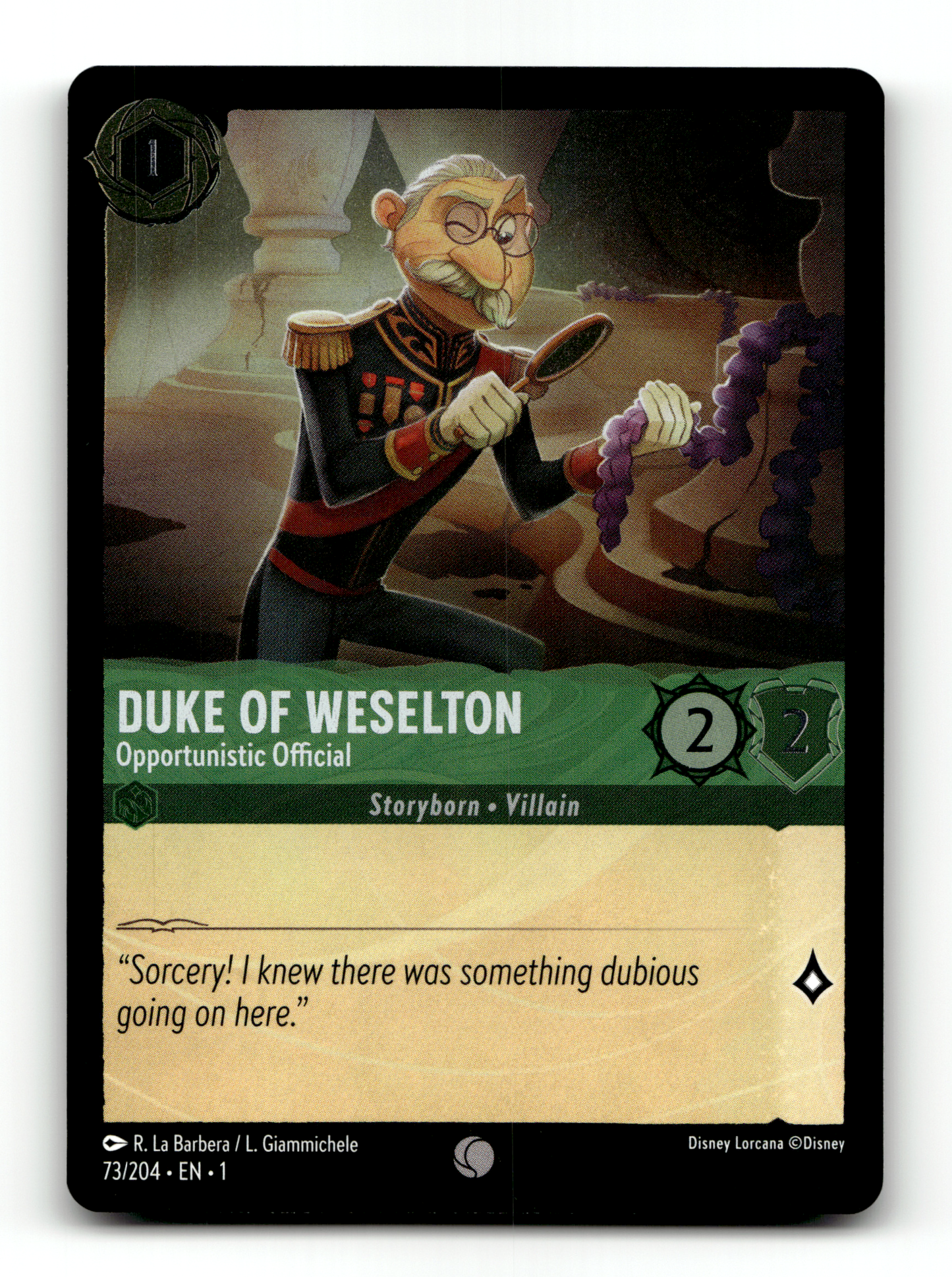 Duke of Weselton - Opportunistic Official