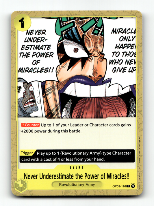Never Underestimate the Power of Miracles!!