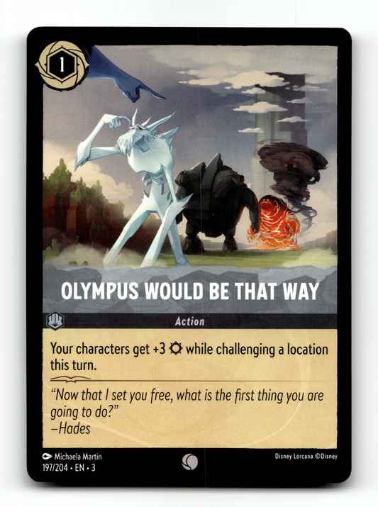 Olympus Would Be That Way