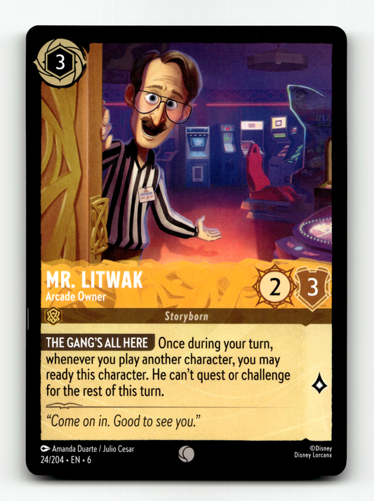 Mr. Litwak - Arcade Owner