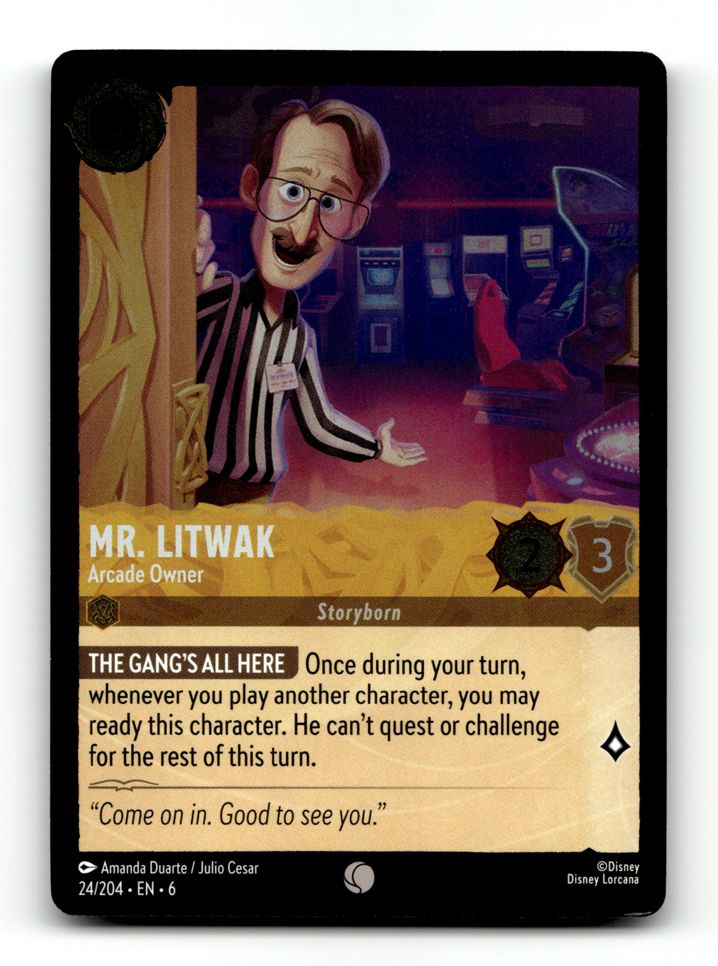Mr. Litwak - Arcade Owner