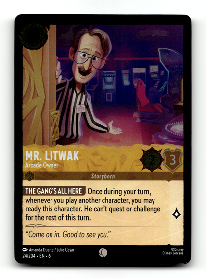 Mr. Litwak - Arcade Owner