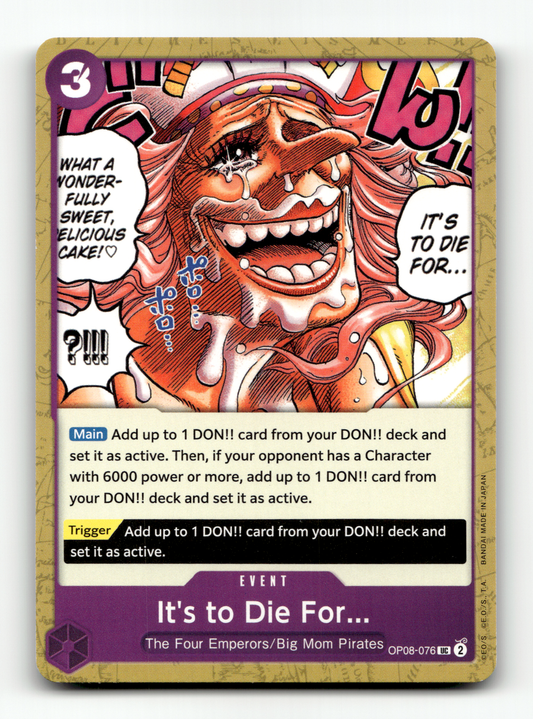 It's to Die For...