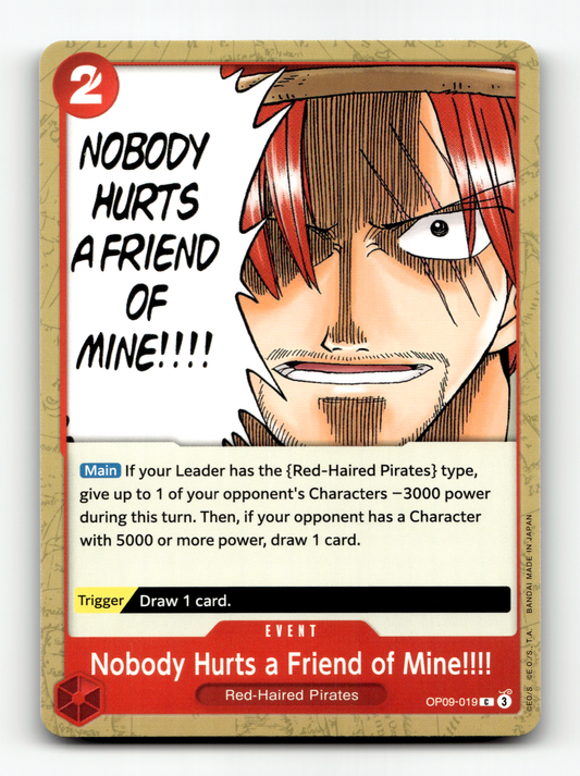 Nobody Hurts a Friend of Mine!!