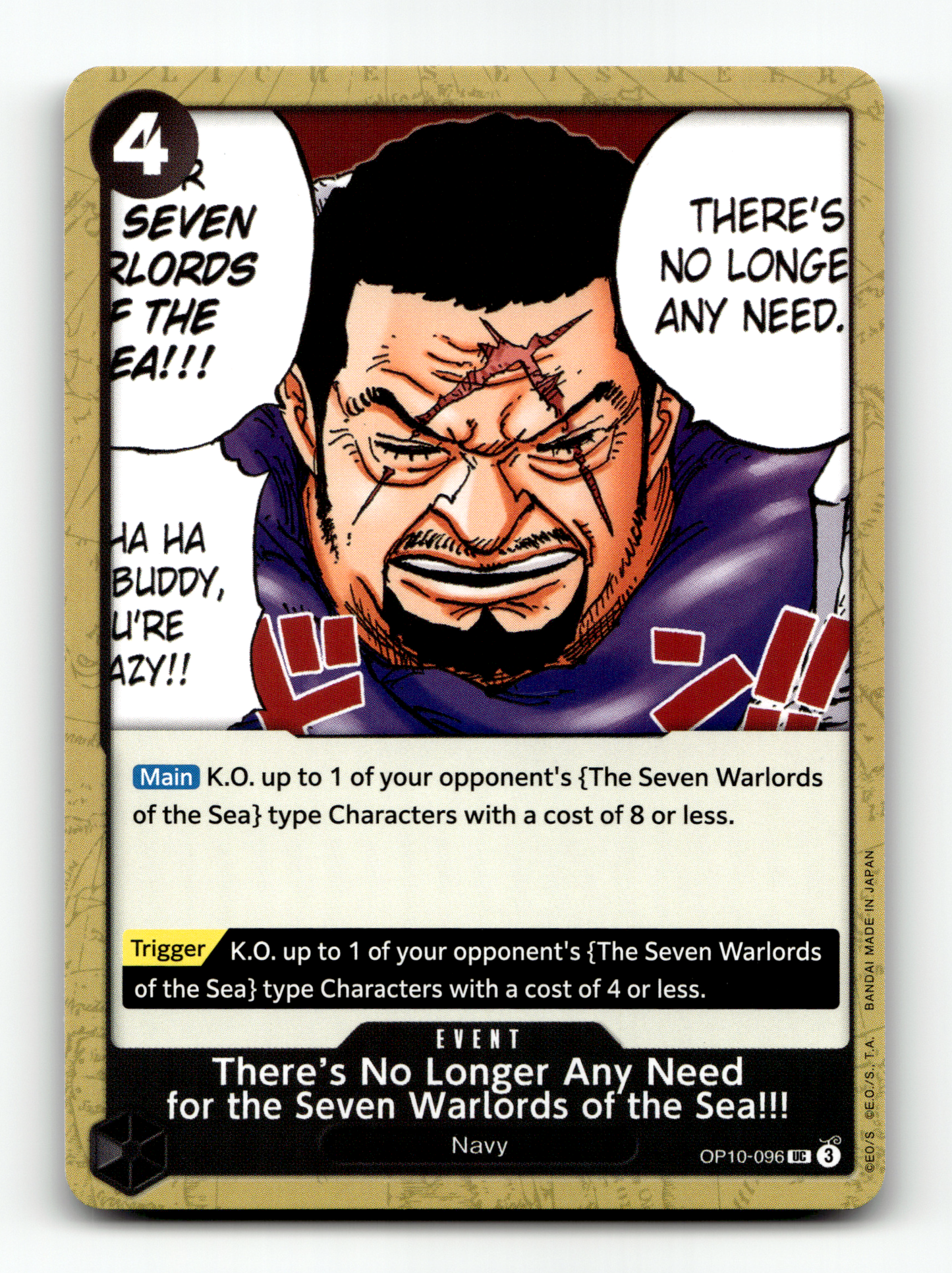 There's No Longer Any Need for the Seven Warlords of the Sea!!!