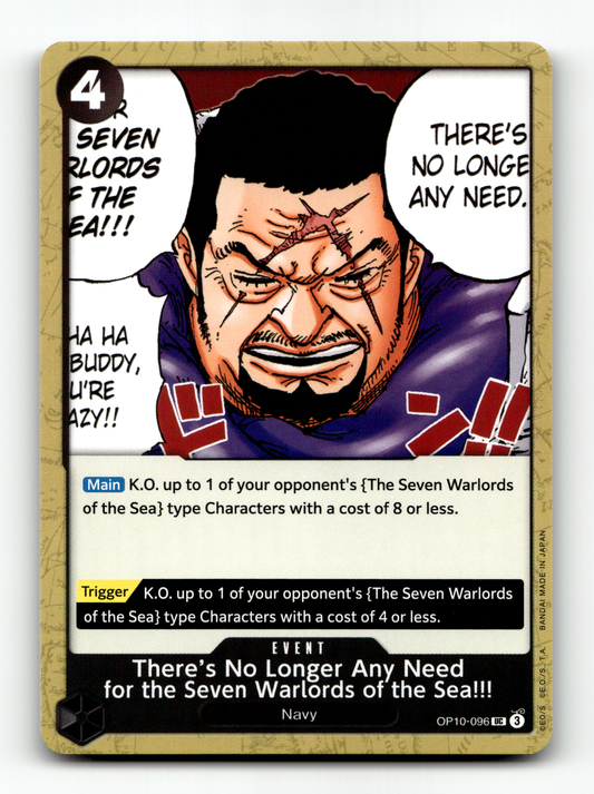 There's No Longer Any Need for the Seven Warlords of the Sea!!!