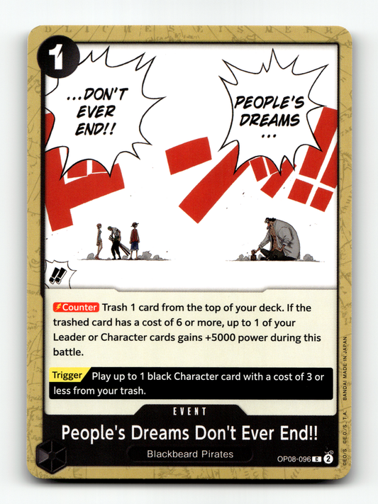 People's Dreams Don't Ever End!!