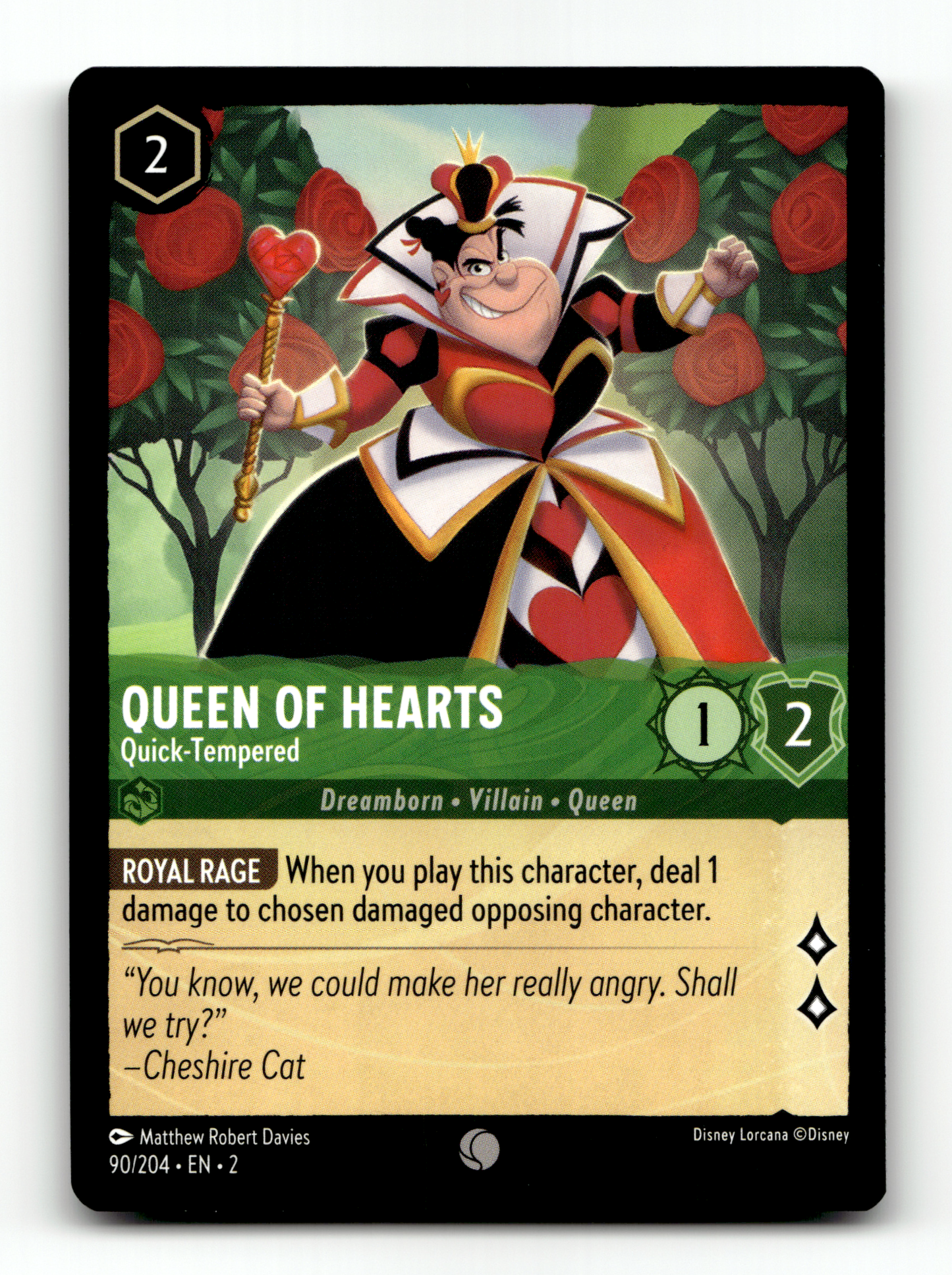 Queen Of Hearts - Quick Tempered
